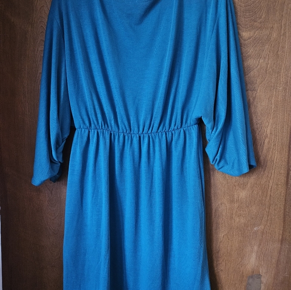 Polina Plus Turquoise Dress - Picture 3 of 6